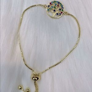 Tree Of Live Gold Plated Bracelet